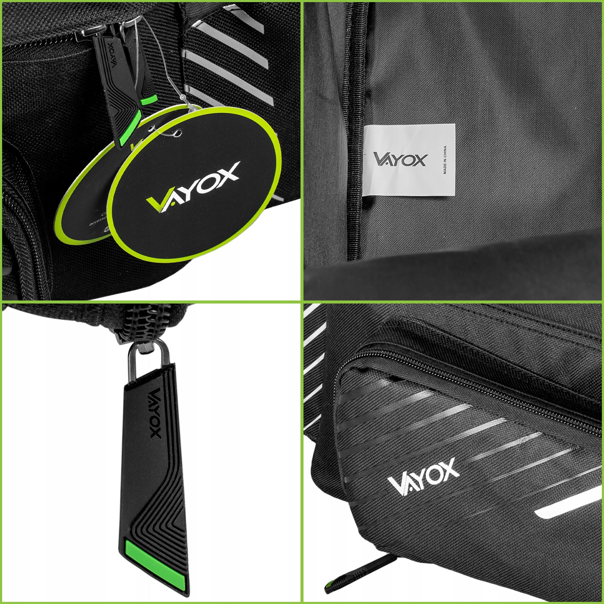 BICYCLE POUCH FOR TRUNK BAG LARGE VELCRO WATERPROOF VAYOX + COVER Dominant material polyester