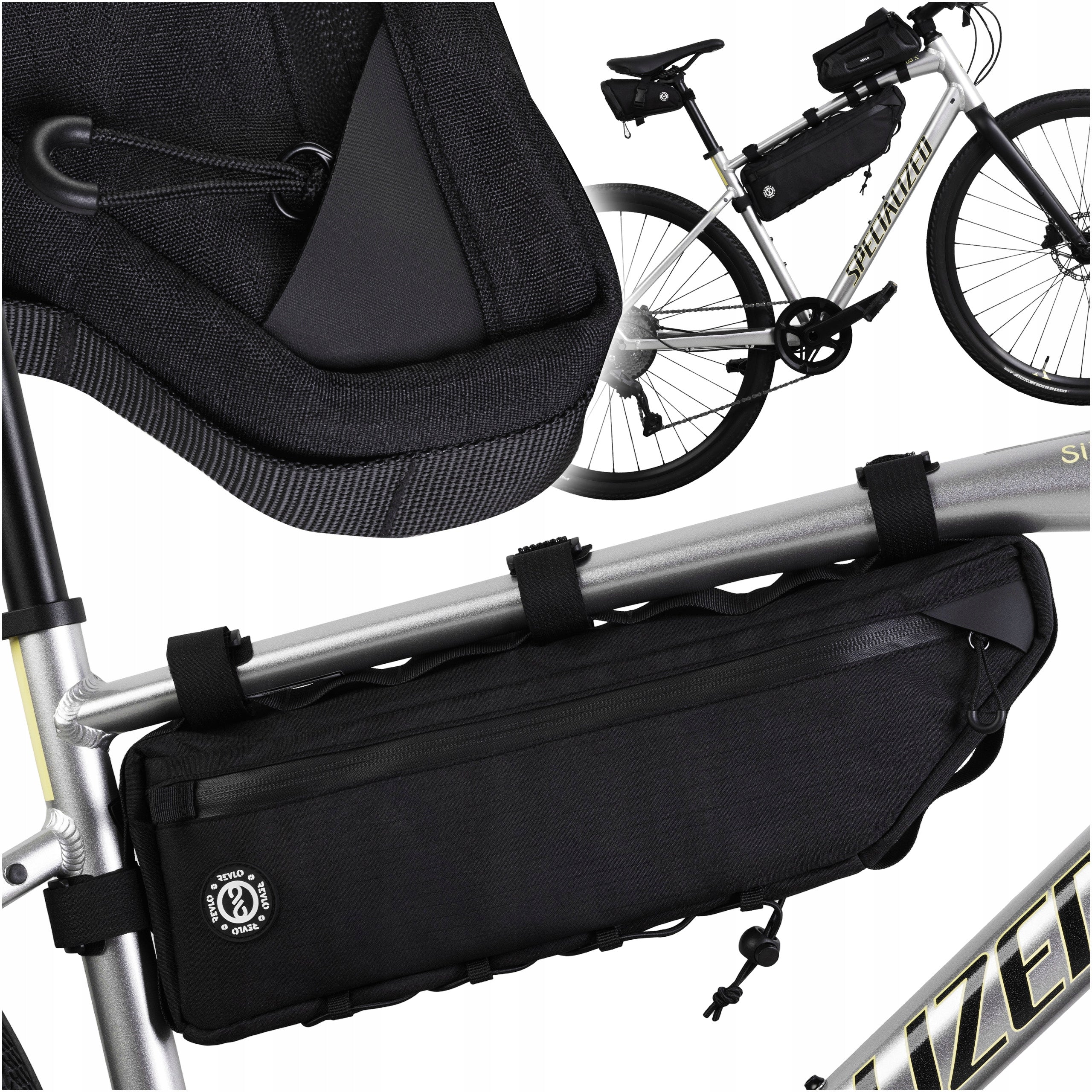 BICYCLE POUCH FRAME BAG BICYCLE WATERPROOF LARGE ROOMY 3 L