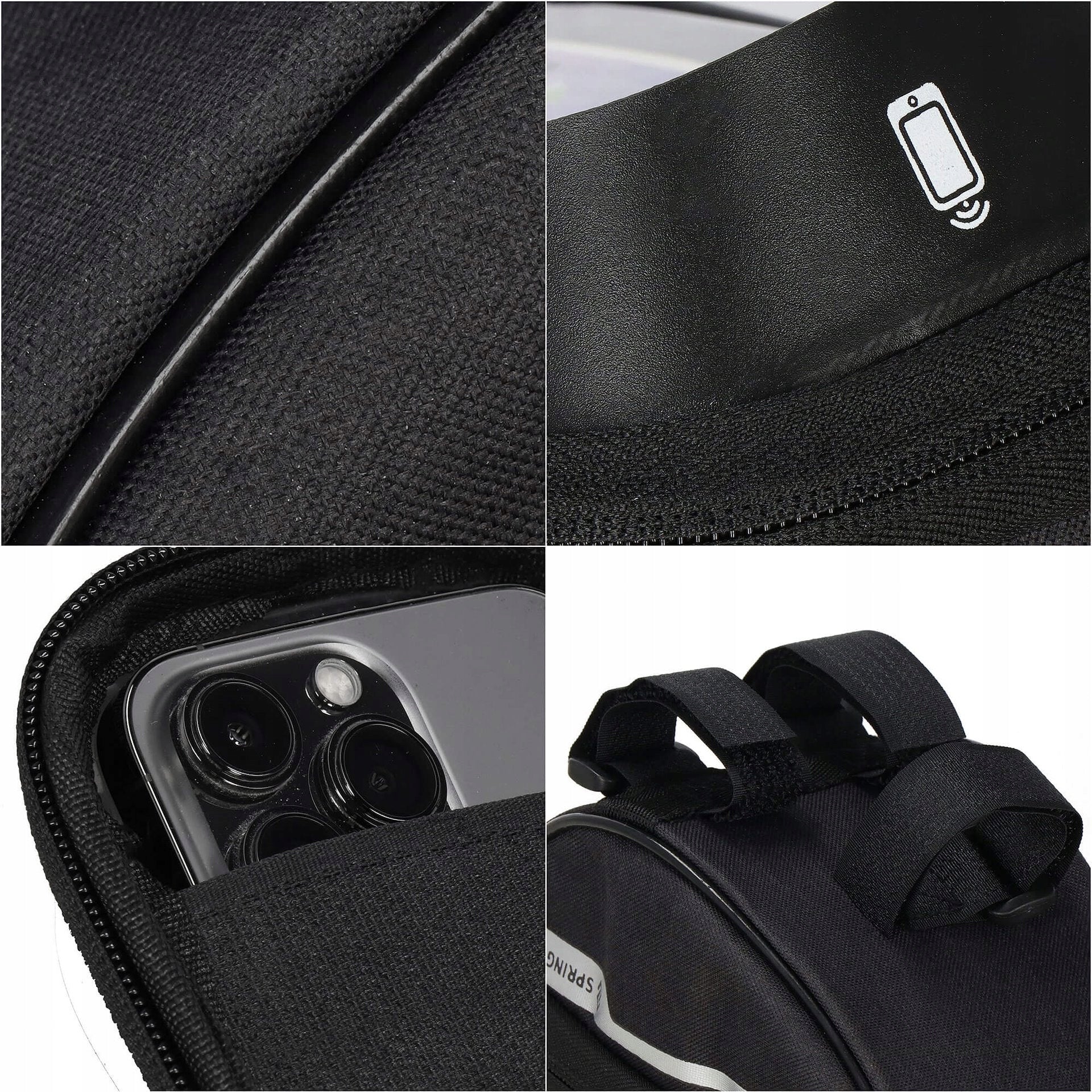 BICYCLE POUCH PHONE HOLDER BICYCLE FRAME HANDLEBAR BAG WATERPROOF For mobile