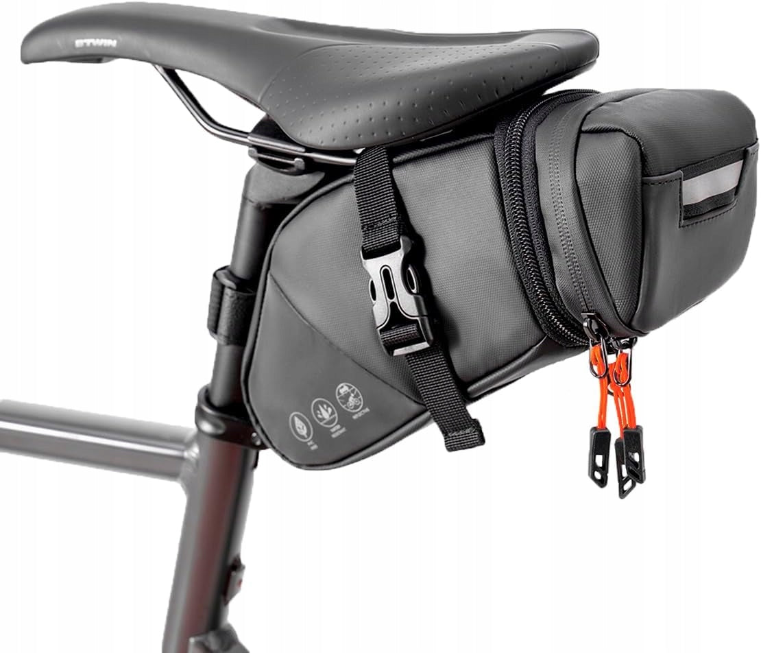 BICYCLE POUCH SEAT BAG WATERPROOF 1,5L - 2L FOR SEAT POST BLACK