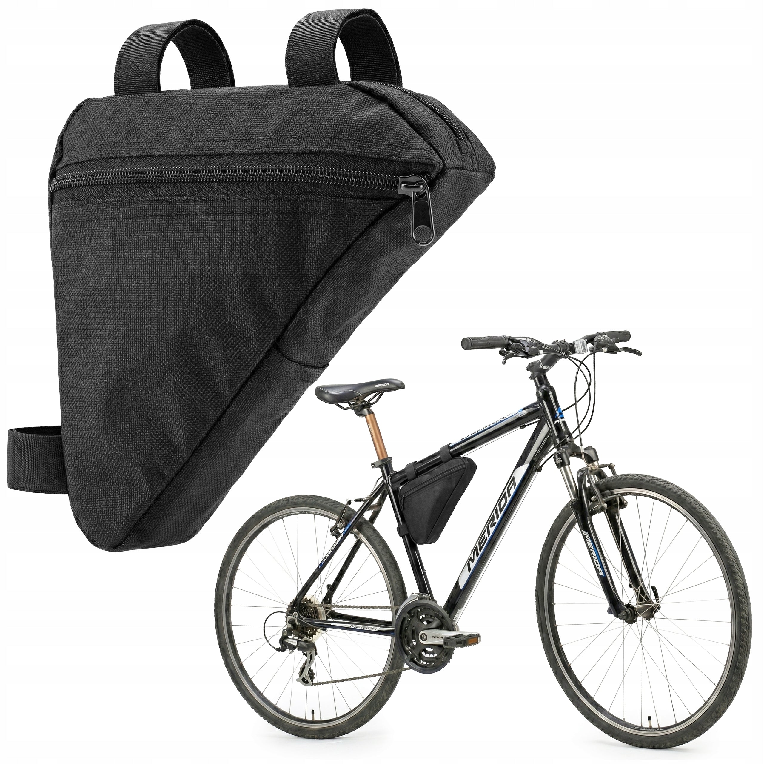 BICYCLE POUCH TRIANGULAR BICYCLE FRAME BAG WATERPROOF POUCH LARGE