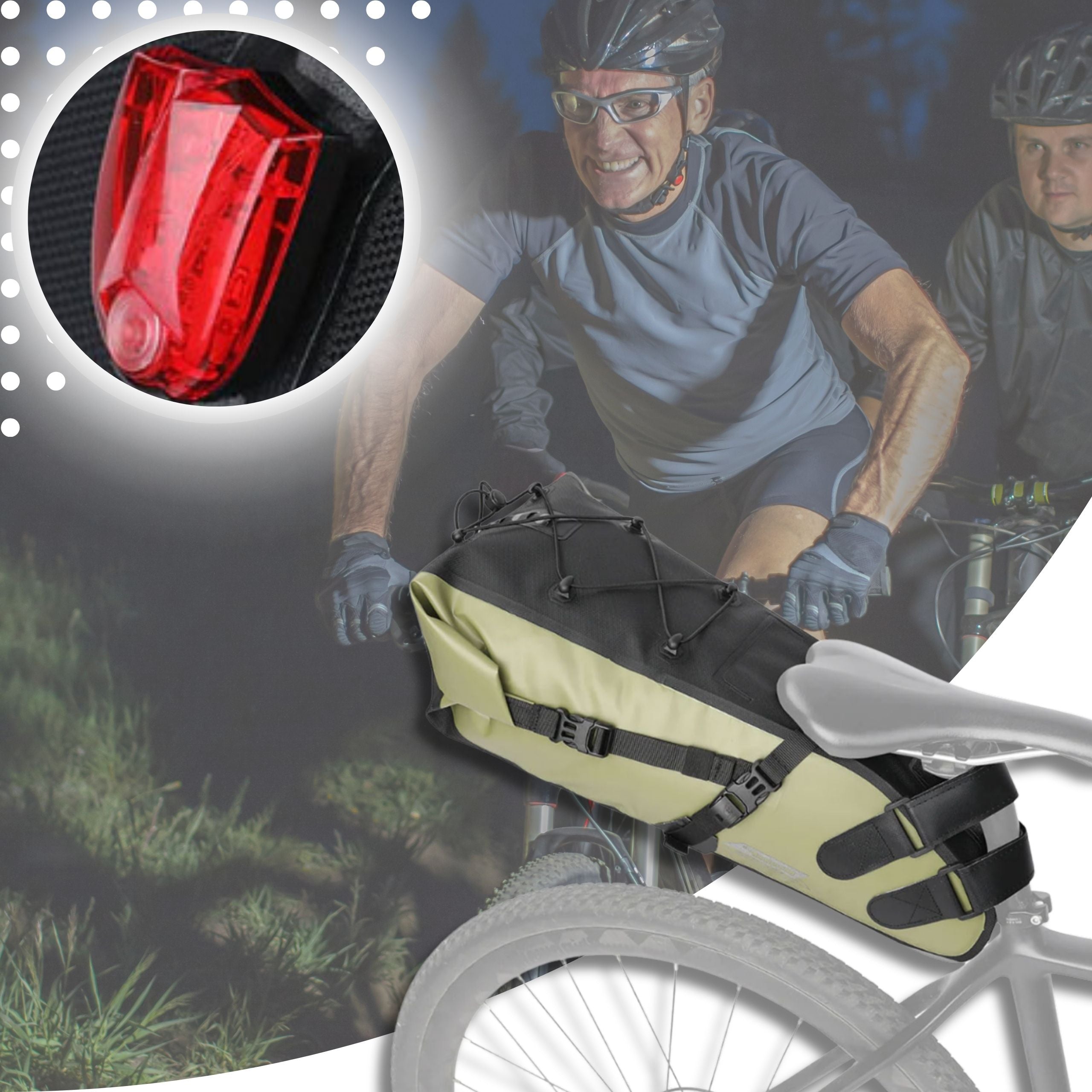 BICYCLE POUCH UNDER SADDLE SEAT BAG 10L WATERPROOF BAG Brand Rhinowalk