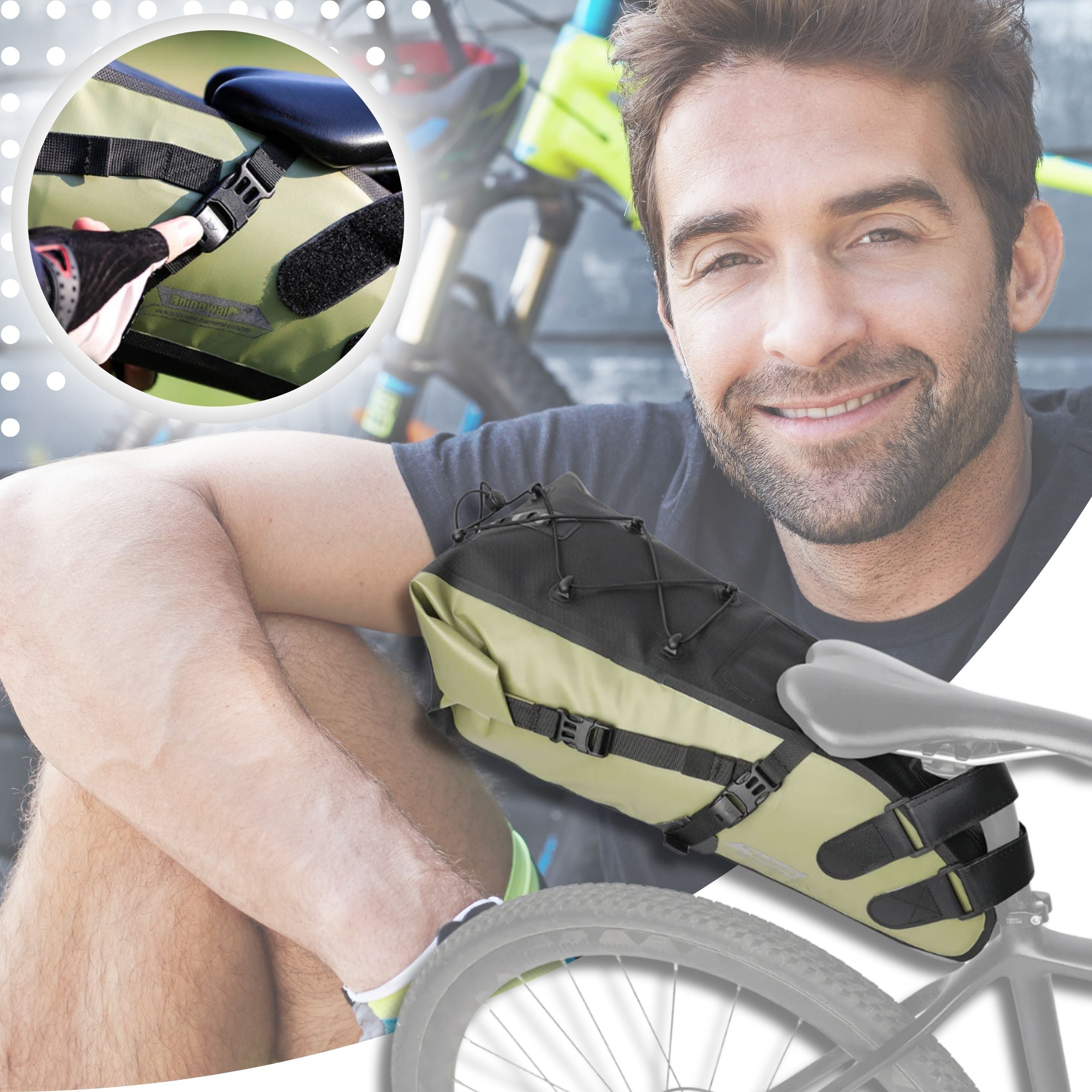 BICYCLE POUCH UNDER SADDLE SEAT BAG 10L WATERPROOF BAG EAN (GTIN) 5903981091904