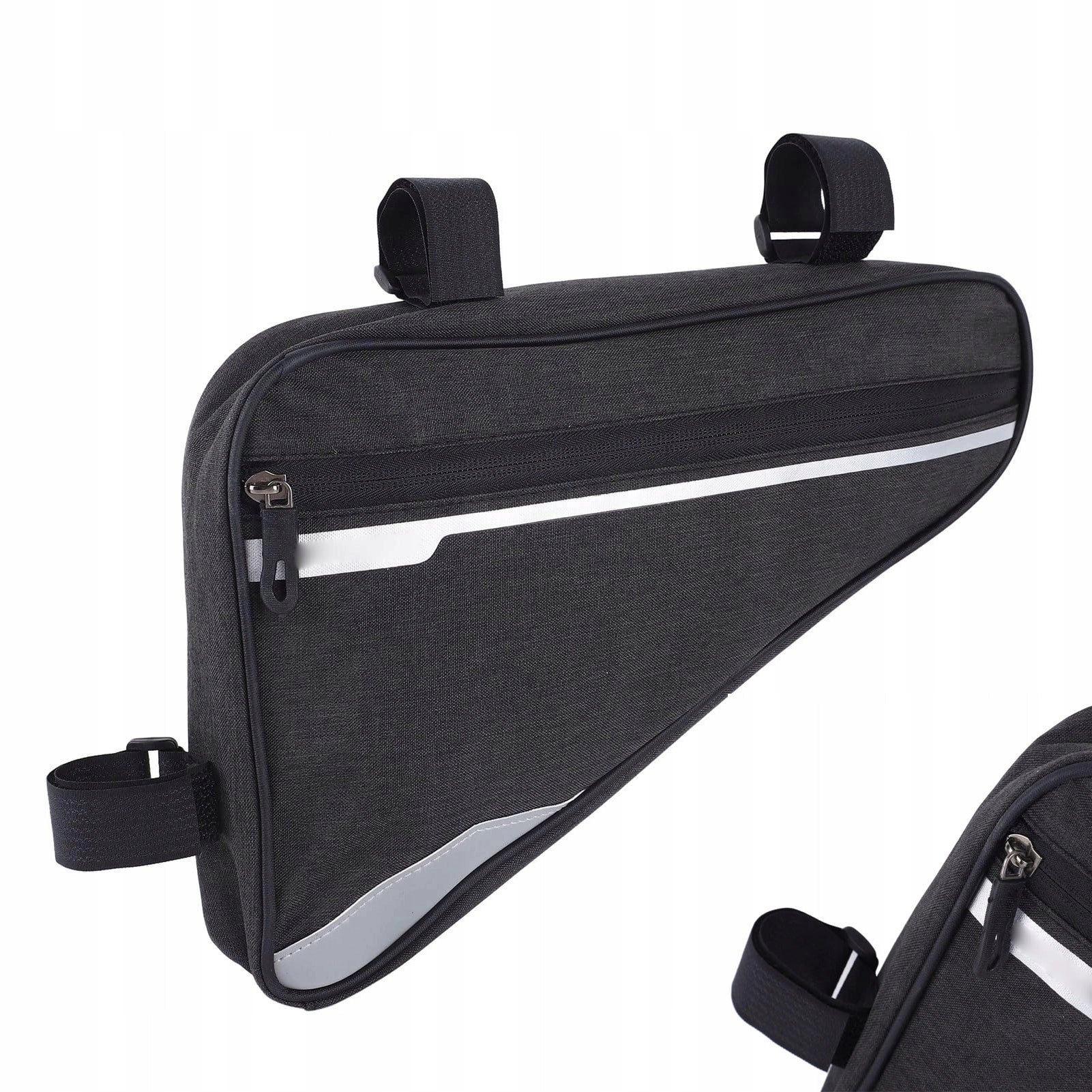 BICYCLE POUCH UNDER THE FRAME THREE-ANGLE WATERPROOF BICYCLE POUCH WITH REFLECTOR