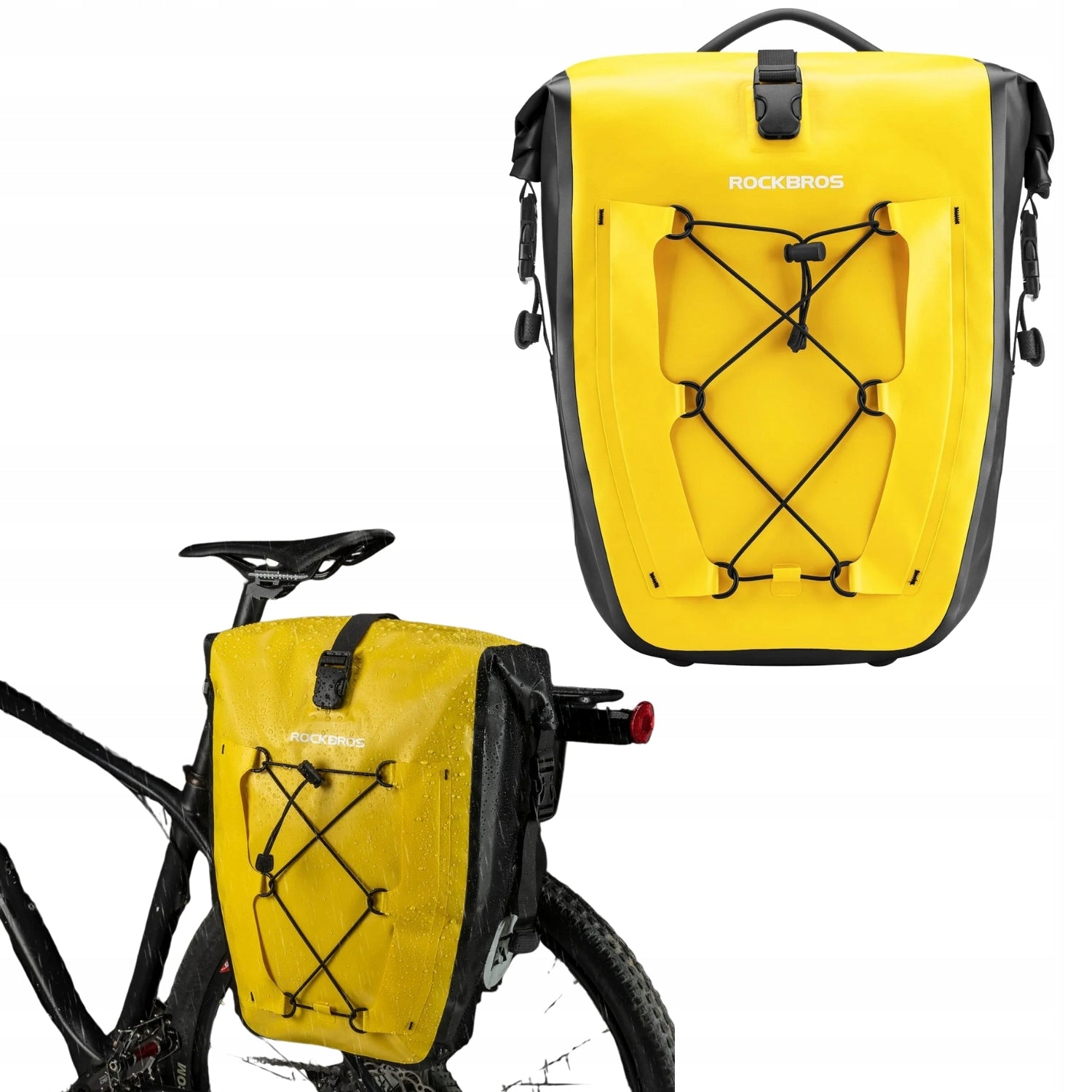 BICYCLE POUCH WATERPROOF BAG FOR LUGGAGE COMPARTMENT LARGE ROOMY 32L REAR ROCKBROS