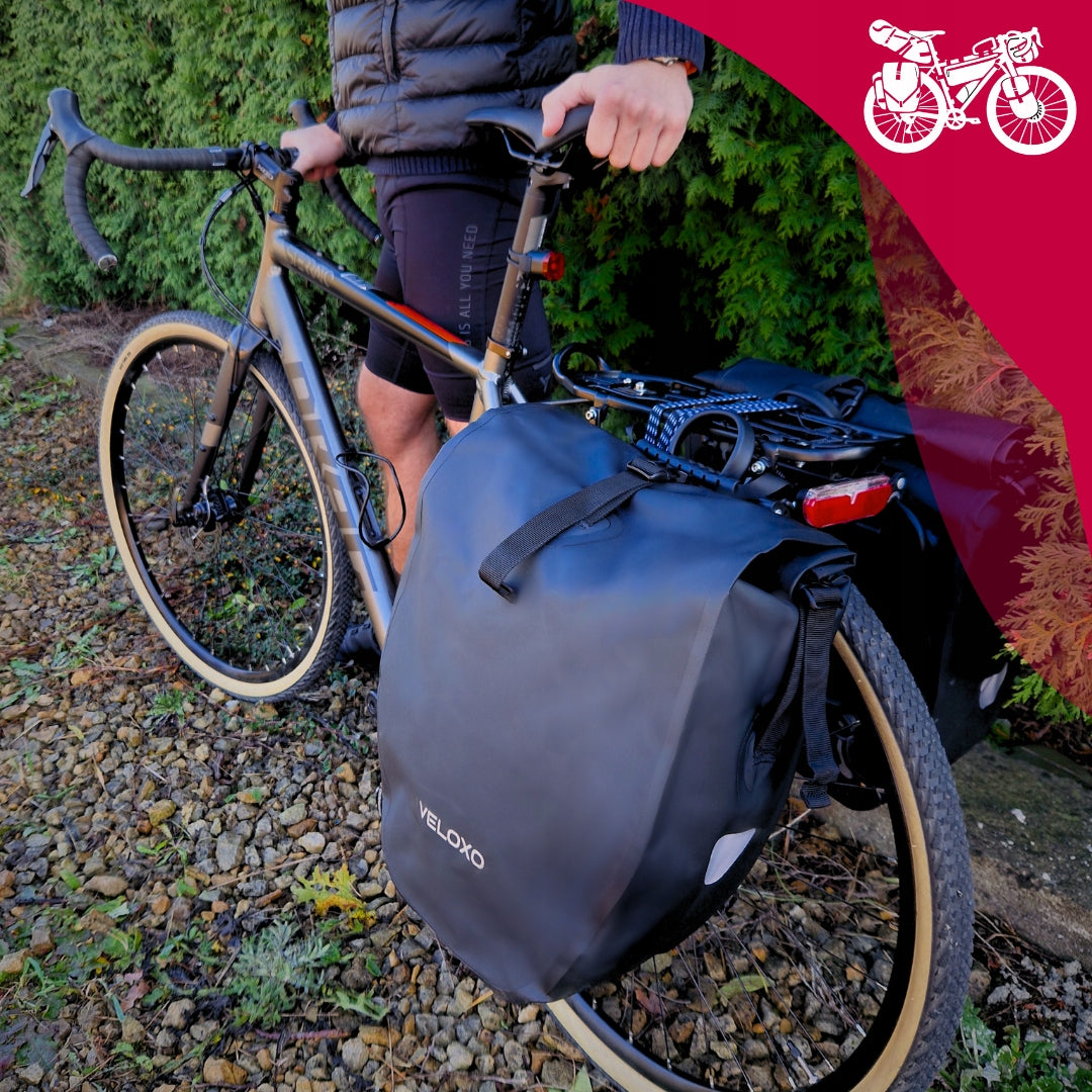 BICYCLE POUCH WATERPROOF BAG VELOXO ADVENTURE PRO BLACK FOR TRUNK 25L Manufacturer code 5905413651427