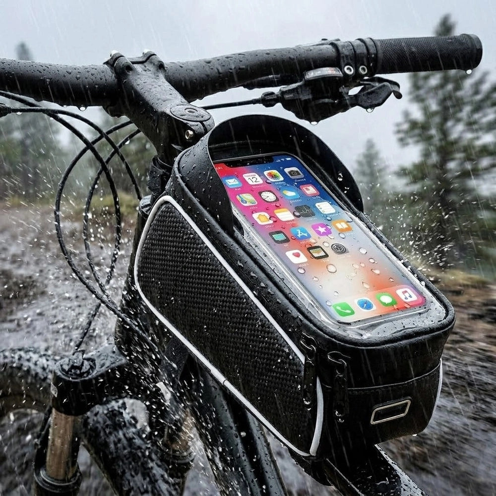 BICYCLE POUCH WATERPROOF PHONE CASE STURDY FRAME BAG POUCH Brand Erbord
