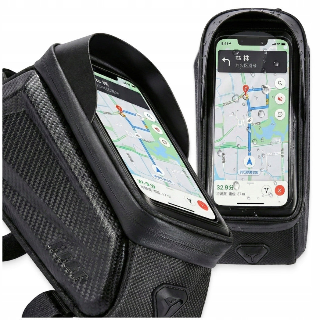 BICYCLE POUCH WATERPROOF PHONE HOLDER CASE FRAME BAG SACHET