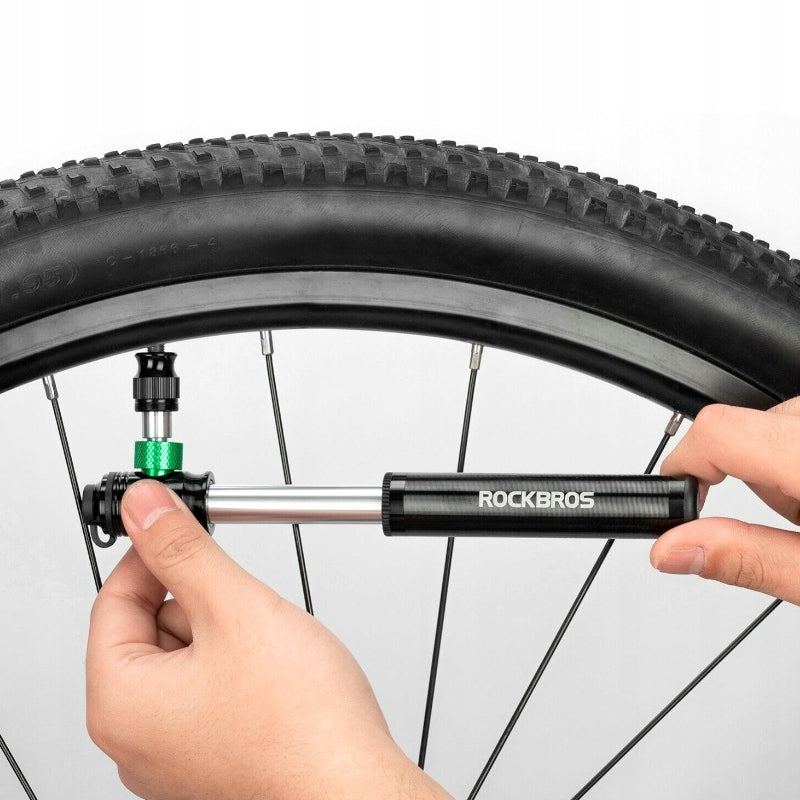 BICYCLE PUMP ALUMINUM CO2 MANUAL 2IN1 ROCKBROS FRAME HOLDER Kind manual