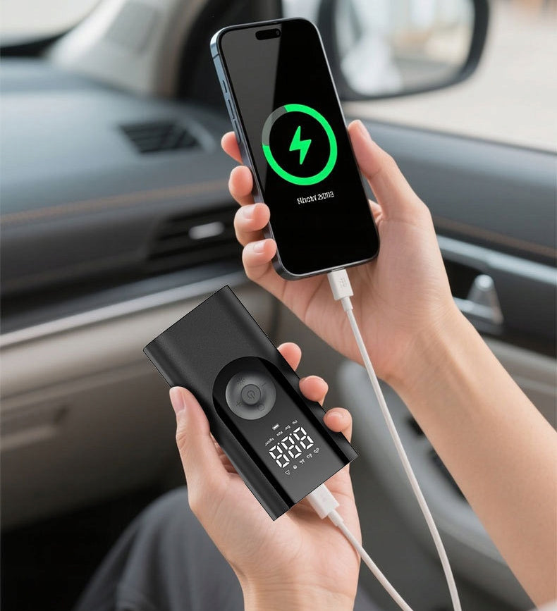 BICYCLE PUMP BATTERY CAR COMPRESSOR POWERBANK FLASHLIGHT VALVES Brand Zandor