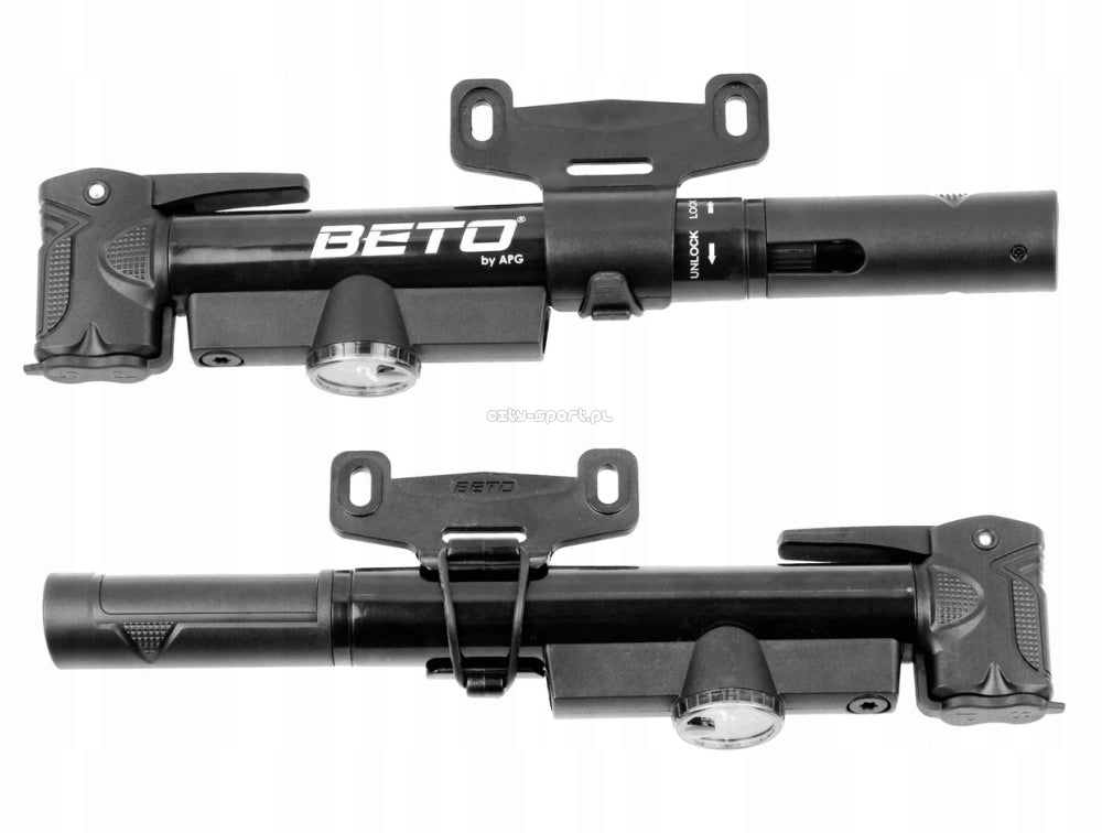 BICYCLE PUMP BETO CLD-038 two-valve PRESSURE GAUGE