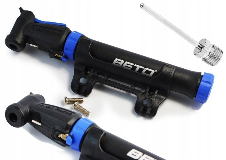 BICYCLE PUMP BETO CMPB AV DV SV + holder + needle