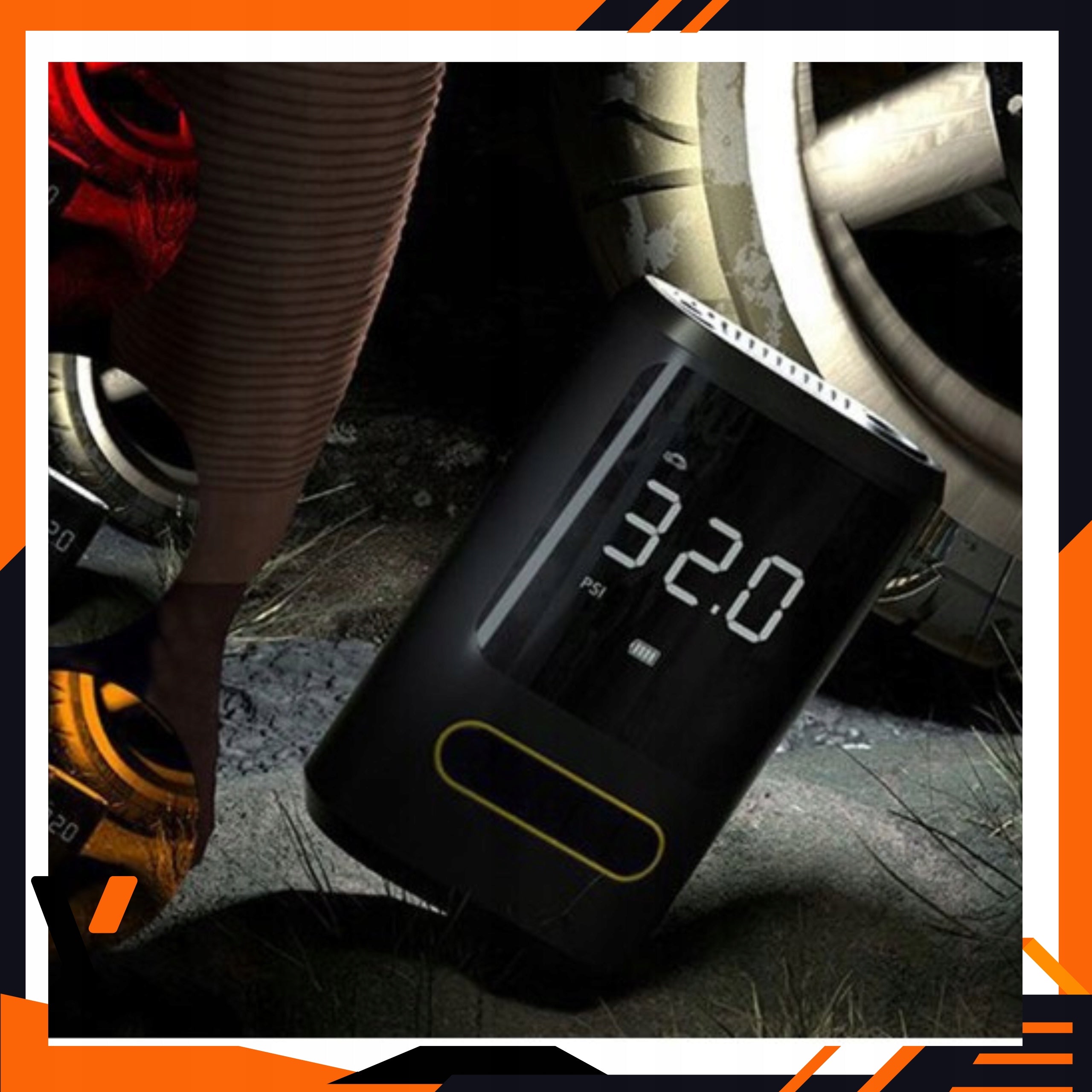 BICYCLE PUMP ELECTRIC WIRELESS BICYCLE COMPRESSOR Dominant material synthetic material
