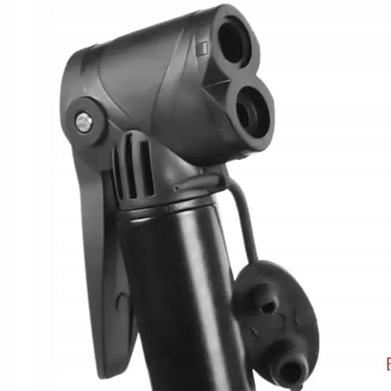 BICYCLE PUMP FOR BICYCLE MANUAL MINI TELESCOPIC SCHRADER PRESTA + HANDLE Color black