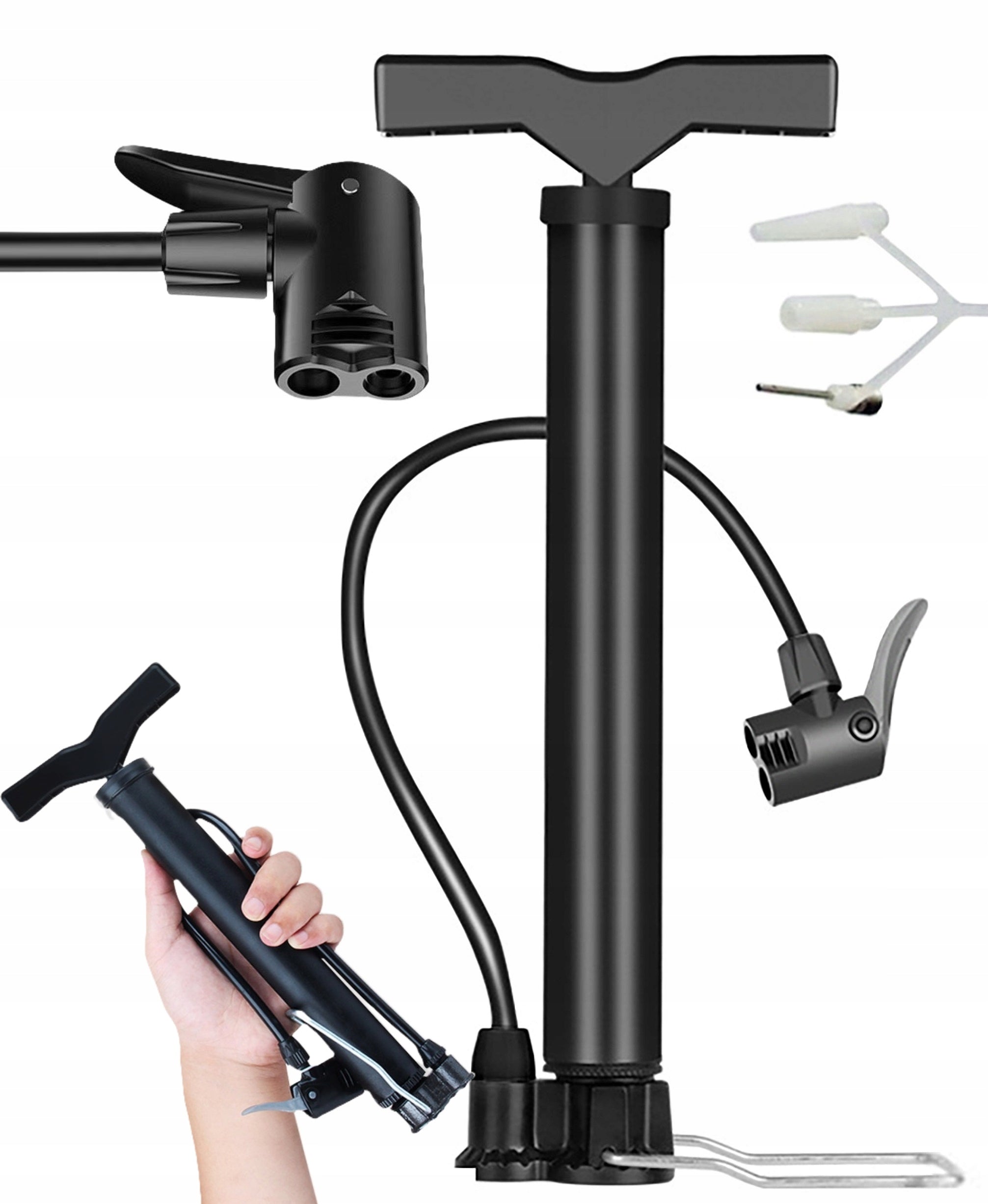 BICYCLE PUMP FOR BICYCLE TELESCOPIC MANUAL TIRE inflating BALL BALLS