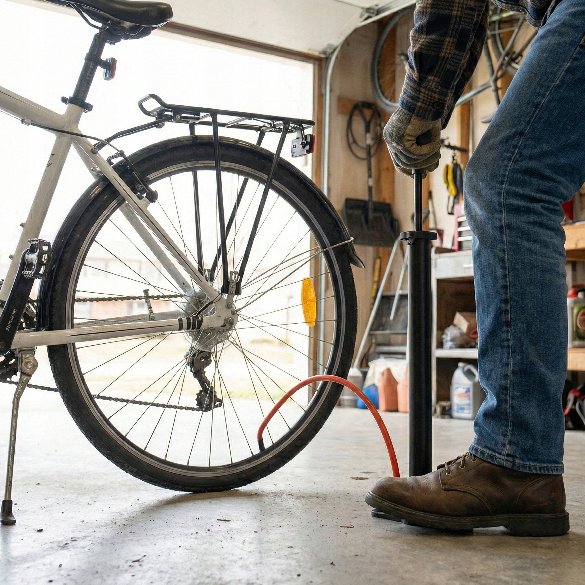 BICYCLE PUMP HIGH PRESSURE BICYCLE HAND FLOOR WORKSHOP Brand Be-active