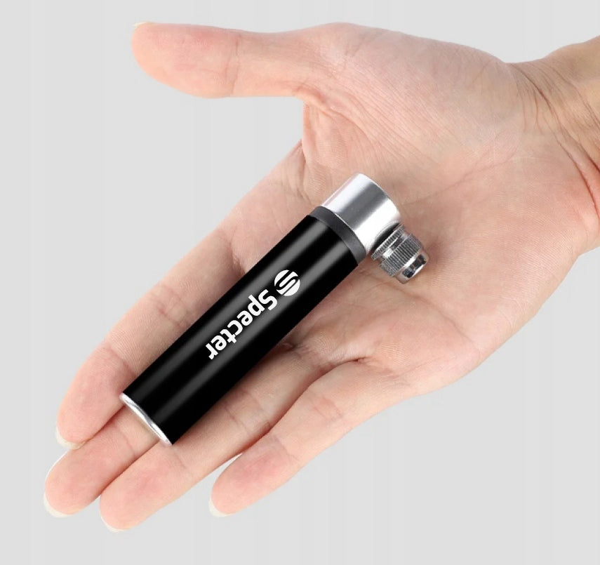 BICYCLE PUMP MINI Handheld Presta Schrader Small Aluminum SPECTER Manufacturer code mini pompka rowerowa ręczna presta wężyk