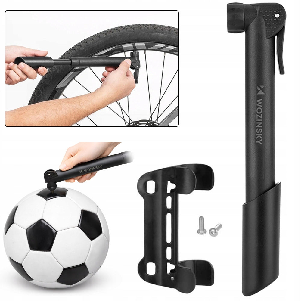 BICYCLE PUMP WITH HANDLE STRONG 80 PSI PRESTA SCHRADER FOR BICYCLE BALLS