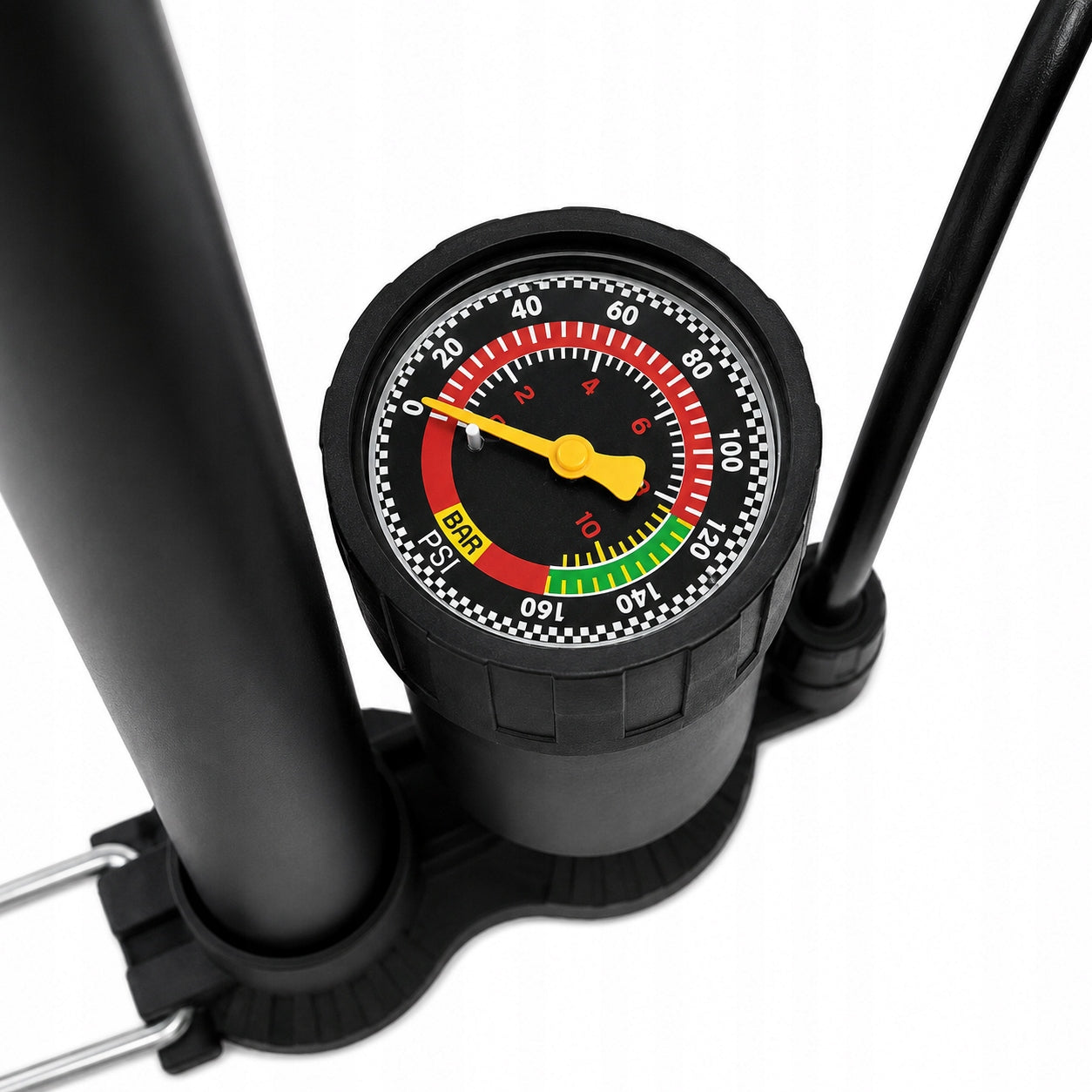 BICYCLE PUMP WITH MANUAL PRESSURE GAUGE FOR BICYCLE BALLS MATTRESSES Packaging status original