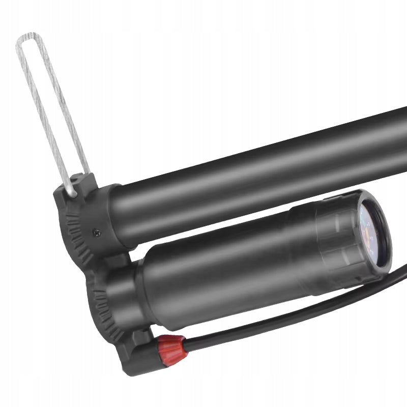 BICYCLE PUMP WITH MANUAL PRESSURE GAUGE FOR BICYCLE CAR BALLS FLOOR Manufacturer code 06701