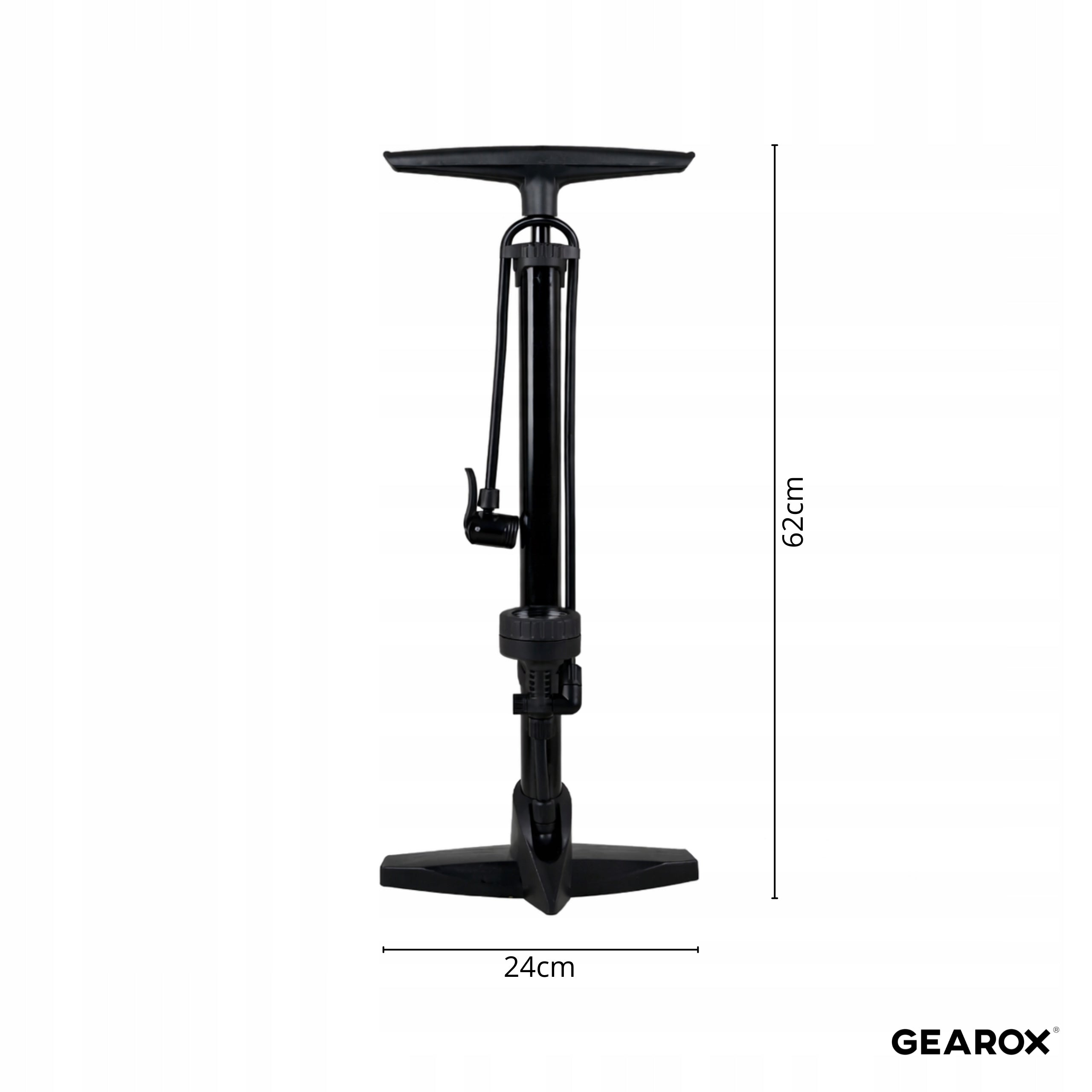BICYCLE PUMP WITH PRESSURE GAUGE FOR CAR BIKE AV FV SV WORKSHOP Brand Korbi