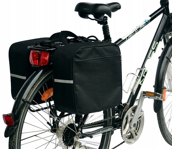 BICYCLE RACK BAG, POUCH 2x10L - black EAN (GTIN) 5903816040275