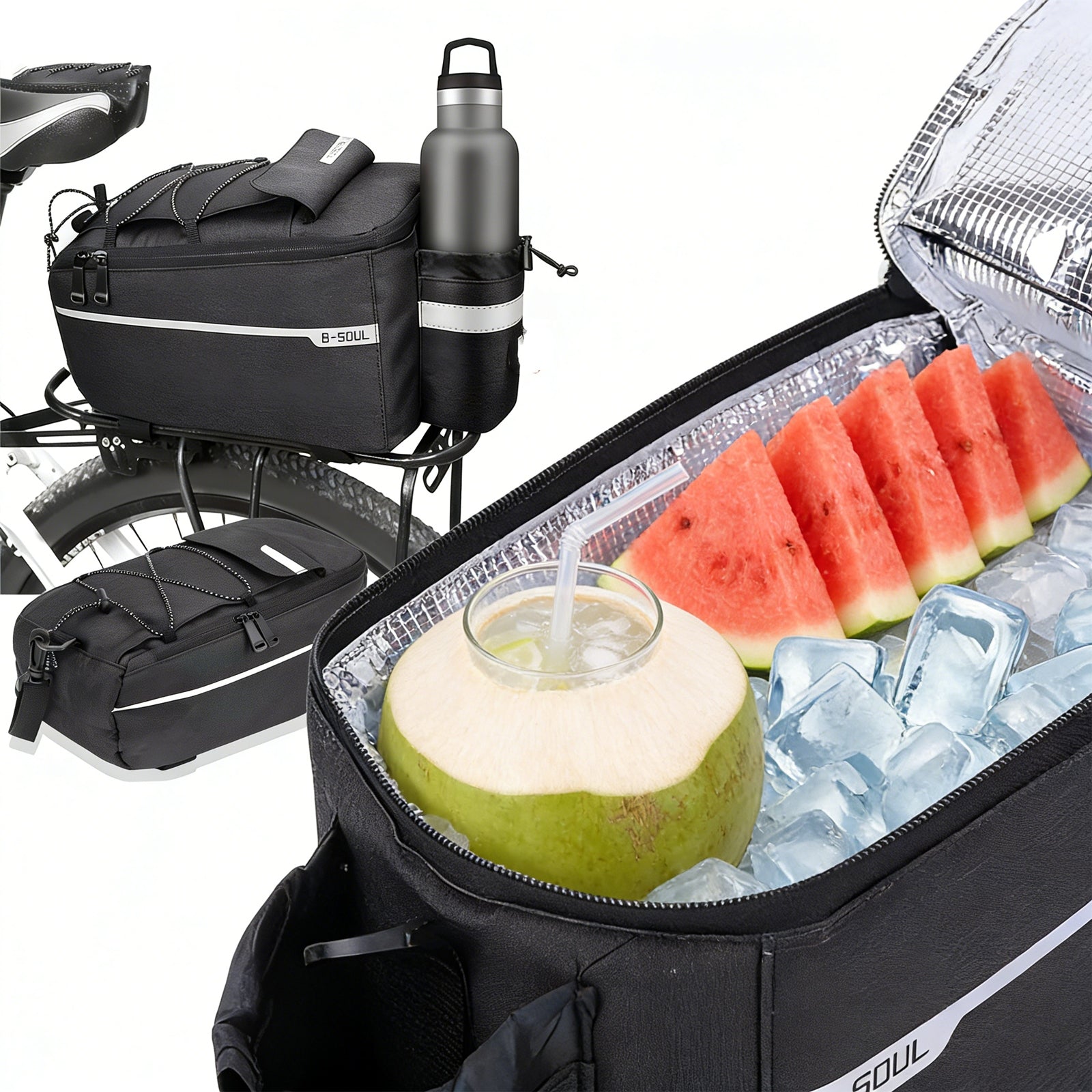 BICYCLE RACK BAG THERMAL REFLECTIVE BICYCLE POUCH