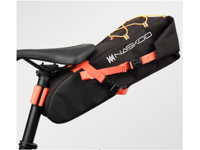 BICYCLE SADDLE BAG 10L WATERPROOF Color black
