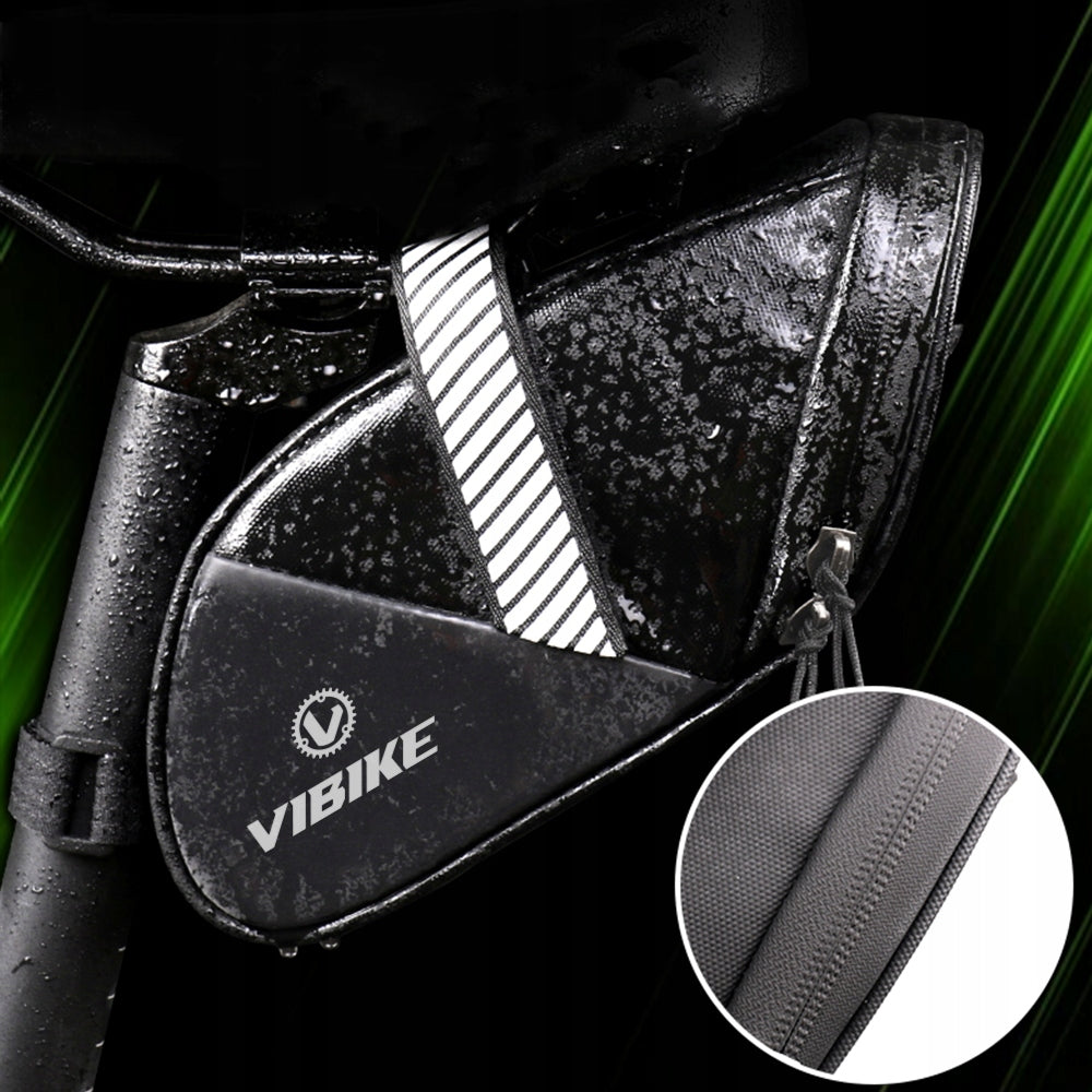 BICYCLE SADDLE BAG BICYCLE BAG WATERPROOF STRONG ROOMY 1,2L Color black