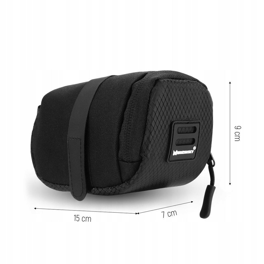 BICYCLE SADDLE BAG SMALL SADDLEBAG SACHET WOZINSKY 0,6L Color black
