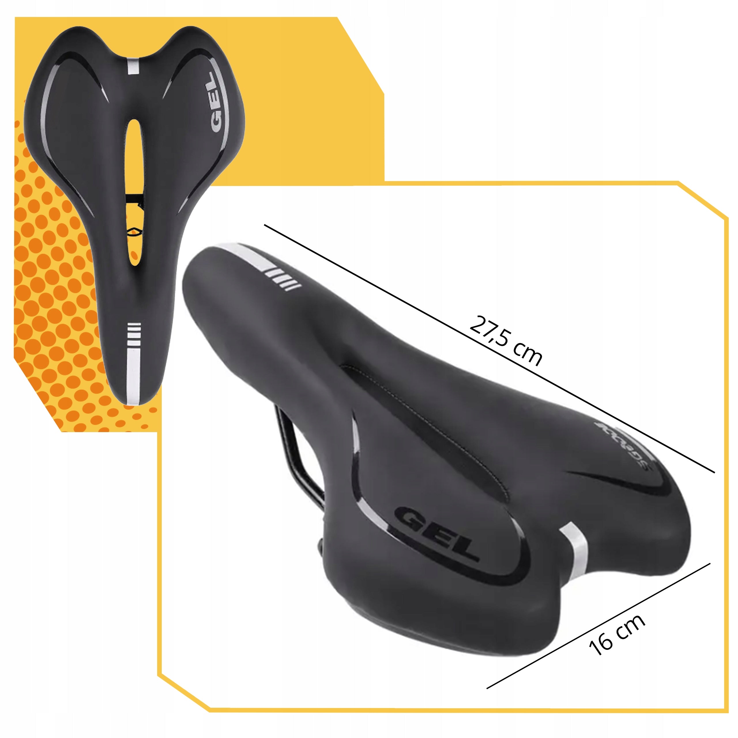 BICYCLE SADDLE COMFORTABLE SOFT SPORTS SADDLE GEL EXTRA VENTILATION Kind road bike saddle
