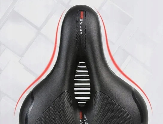 BICYCLE SADDLE GEL WIDE SOFT COMFORTABLE WITH CUSHIONING FOR THE BIKE Model Siodło wentylacja wodoodporne miękkie