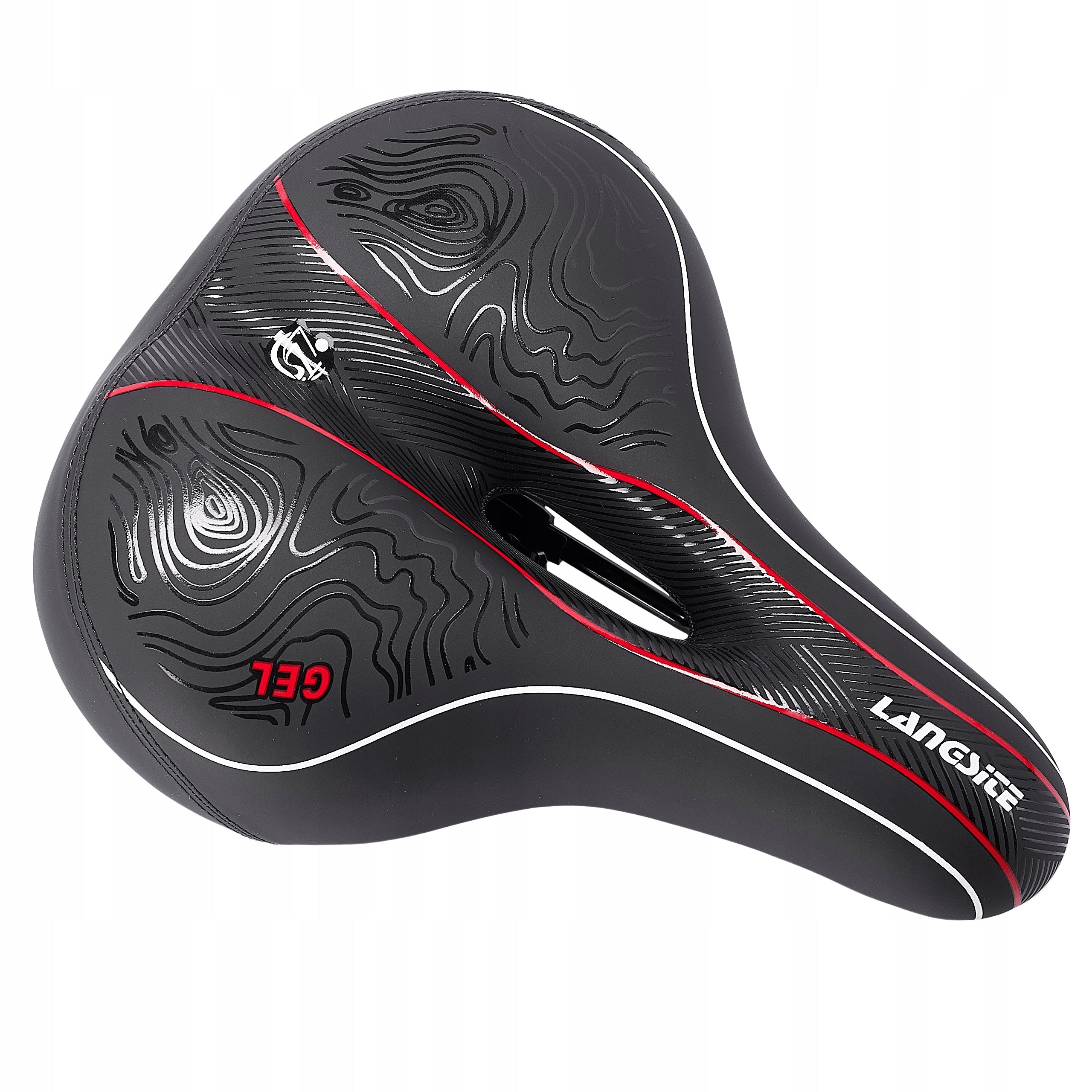 BICYCLE SADDLE GEL comfortable women's men's shock absorbers REAR LAMP Brand Luneso