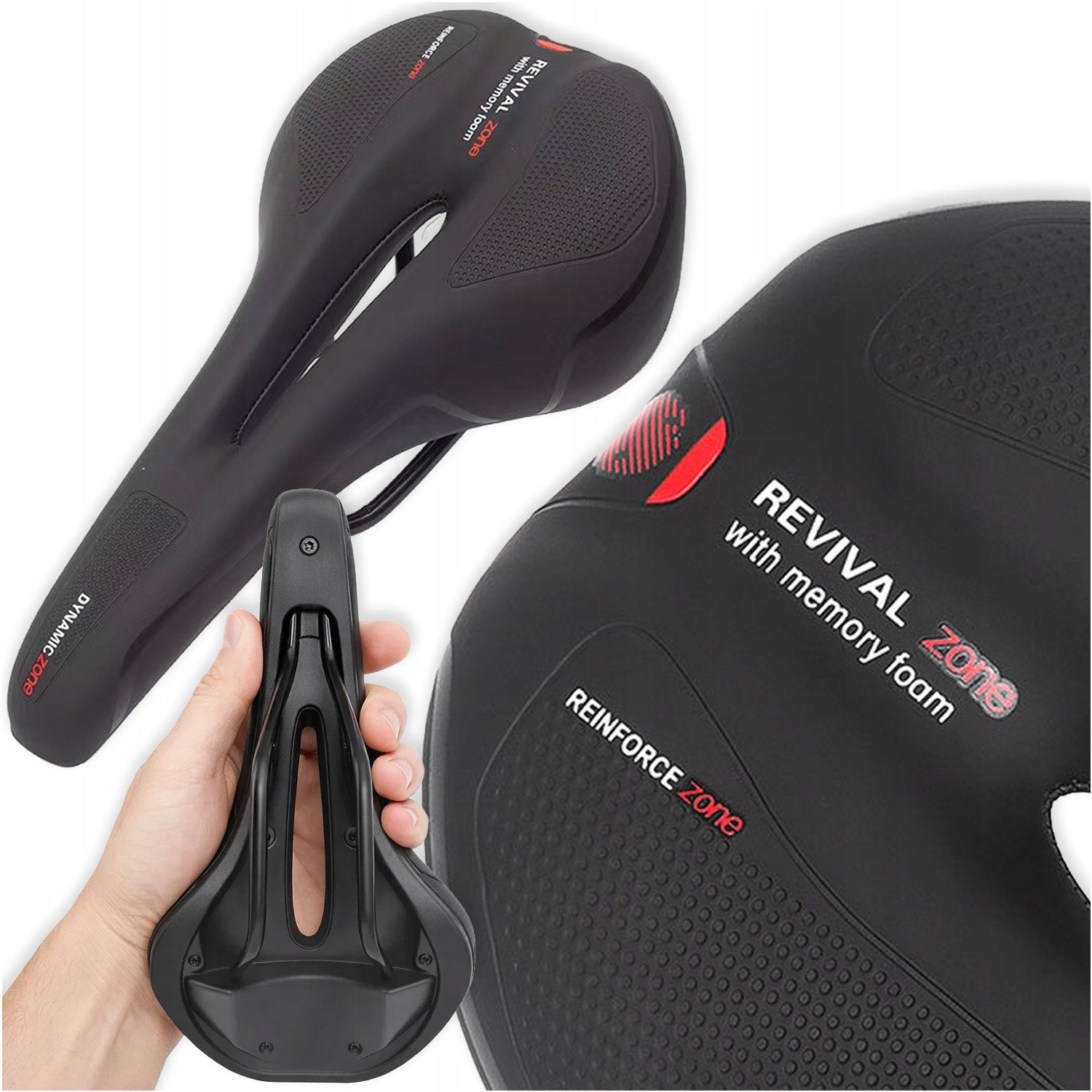 BICYCLE SADDLE SPORTS MEN'S GEL ANTI-SHOCK SADDLE FOR BIKE Manufacturer code SIODEŁKO rowerowe WYGODNE Siedzenie damskie