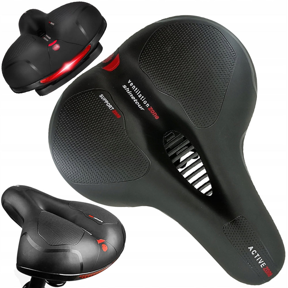 BICYCLE SADDLE SPORTS SADDLE SOFT COMFORTABLE REFLECTIVE