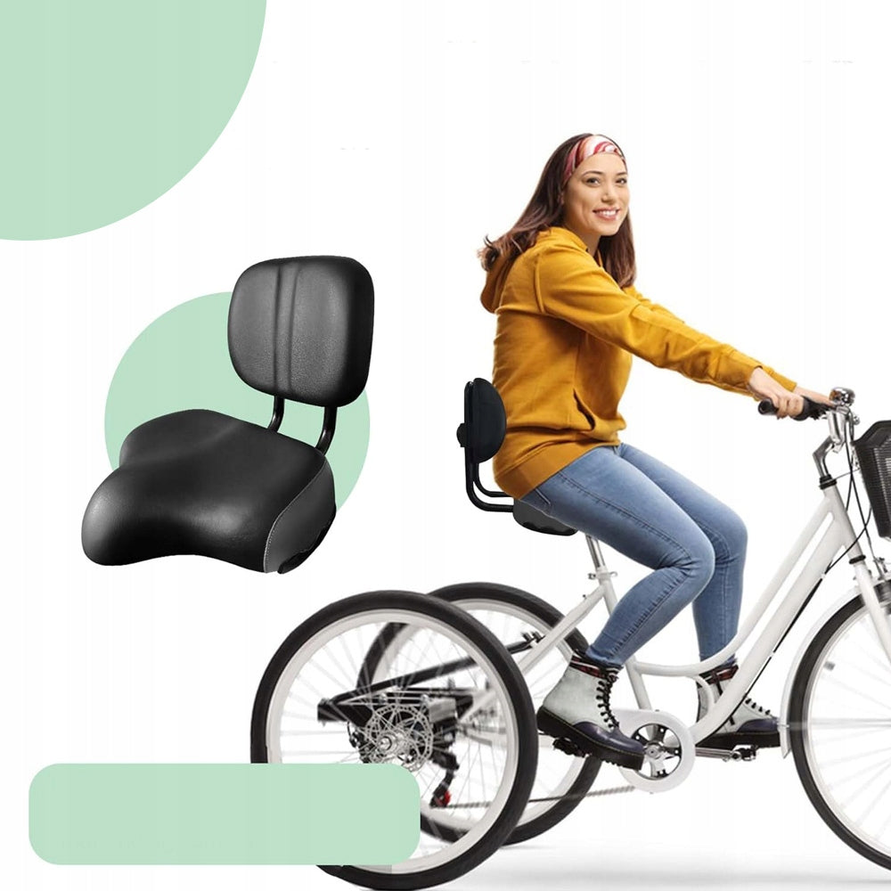 BICYCLE SADDLE WITH BACKREST FOR SOFT LARGE WIDE URBAN SADDLE Brand no brand
