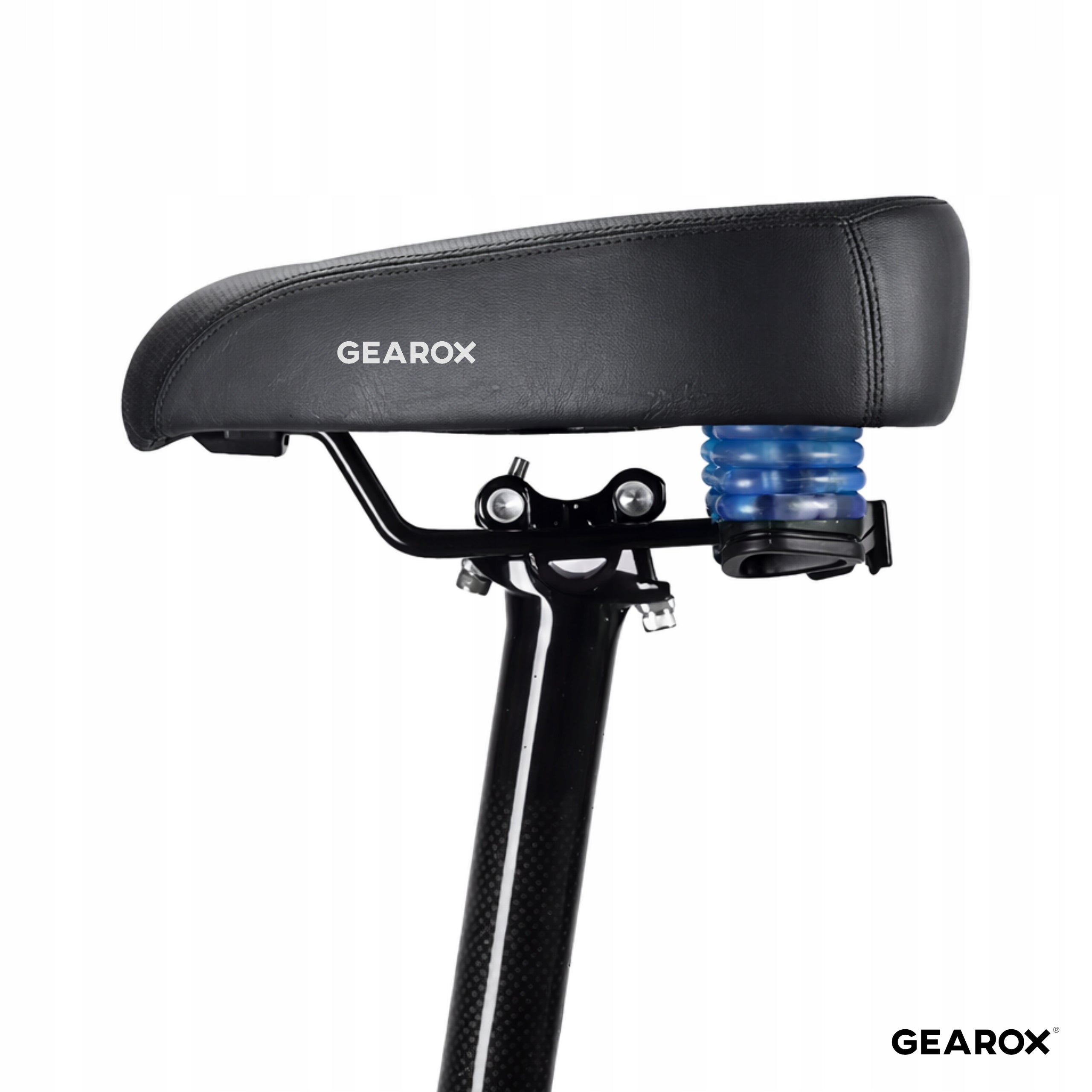 BICYCLE SADDLE WITH SHOCK ABSORBERS FOR BICYCLE FOAM SOFT WIDE S13 Manufacturer code Gearox SIODŁO ROWEROWE WYGODNE Z AMORTYZACJĄ
