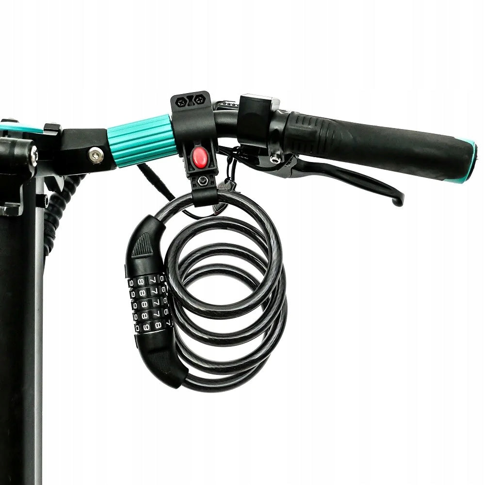 BICYCLE SCOOTER CLASP TECHLIFE CABLE LOCK WITH PRO CODE Brand GUB