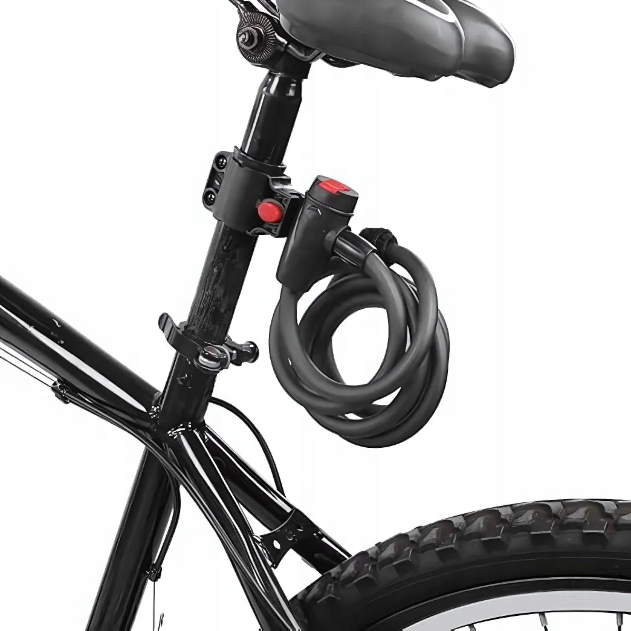 BICYCLE SECURITY LOCK FOR BICYCLE ON 2xKEY STRONG CORD Model MOCNA ZAPINKA MOCNE ANTYKRADZIEŻOWE DO HULAJNOGI