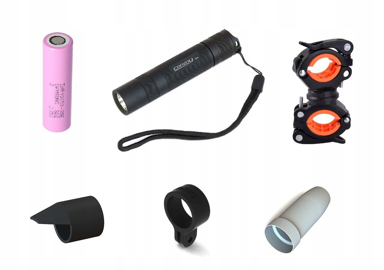 BICYCLE SET CONVOY S2+ T6-4C Samsung INR18650-35E +Accessories
