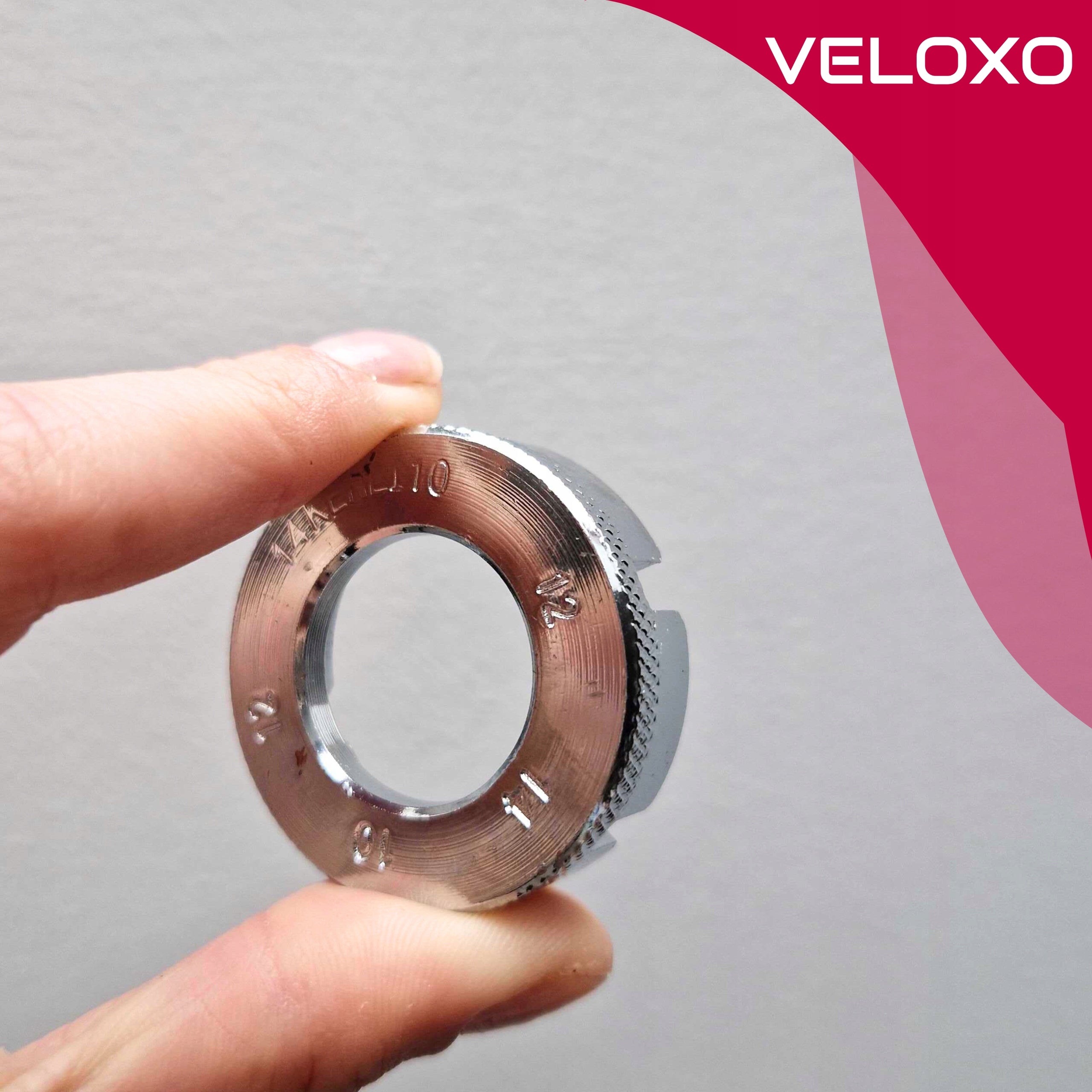 BICYCLE SPOKE WRENCH FOR WHEEL CENTERING VELOXO VL069 SILVER For for wheel centering