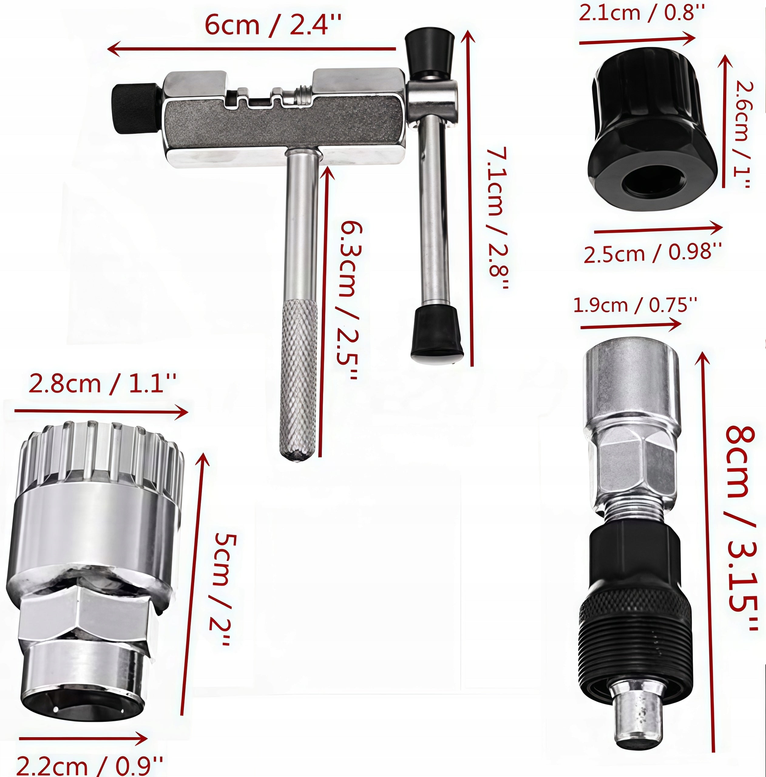 BICYCLE TOOLS FREEWHEEL CHAIN WRENCH SUPPORT CRANK PULLER SET Manufacturer code ida 8205