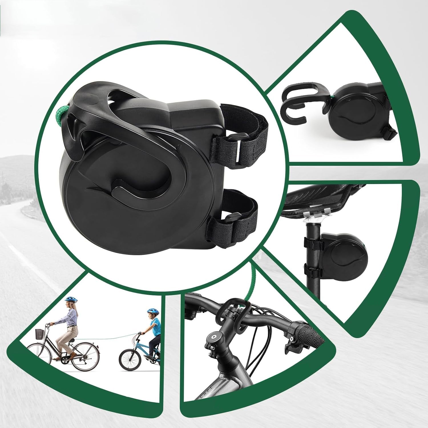 BICYCLE TRACTION ROPE 2.5M DOUBLE HOOK DURABLE FOR CHILDREN'S BIKES Manufacturer code 569560238