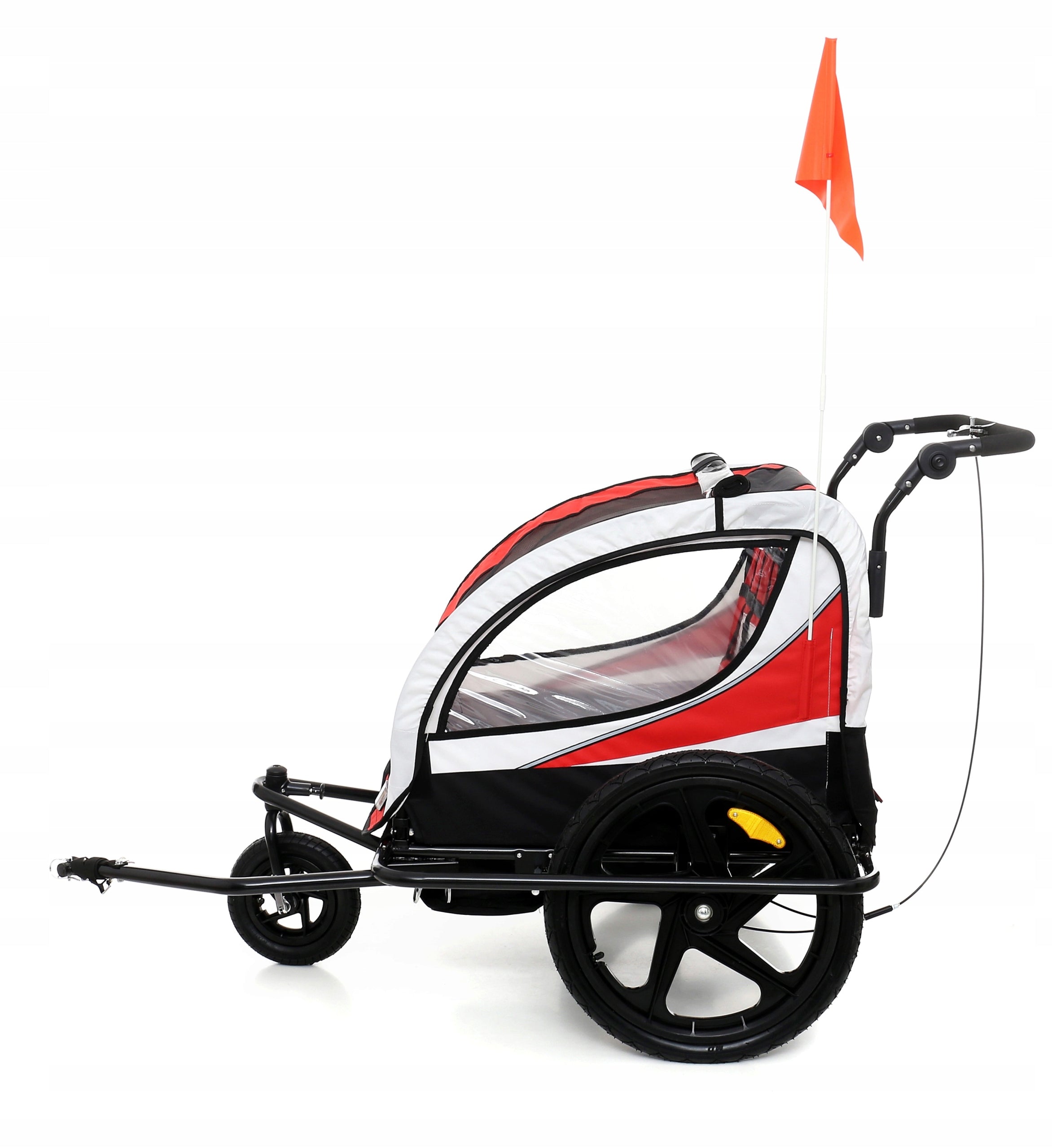 BICYCLE TRAILER CUSHIONED FOLDING AL04 LED PAINTING 3 COLORS Brand All4Baby