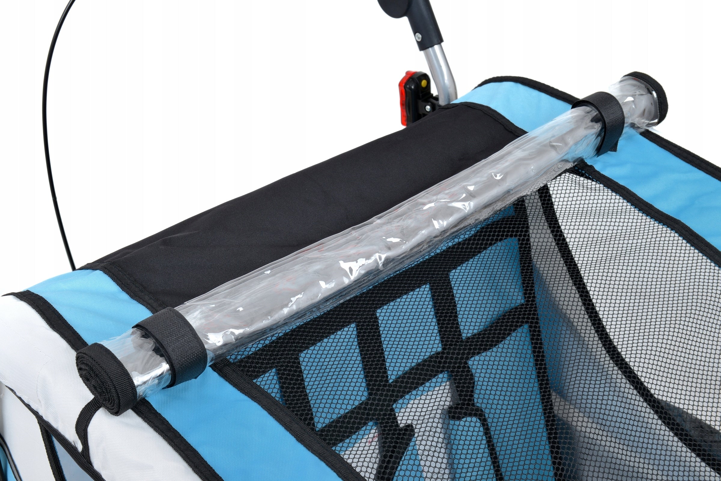 BICYCLE TRAILER FOR CHILDREN 2 PERSONS WITH SHOCK ABSORPTION 3in1+LED LIGHTING Model 3062