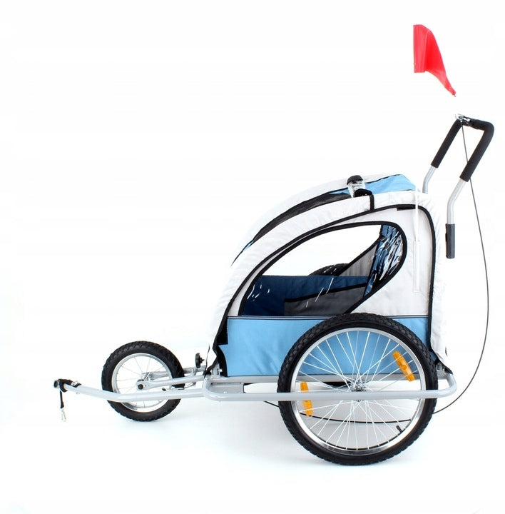 BICYCLE TRAILER FOR CHILDREN FOLDING AL01 LED BLUE Brand All4Baby