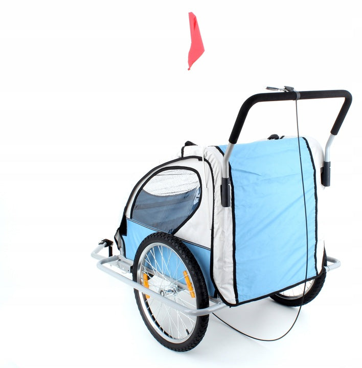 BICYCLE TRAILER FOR CHILDREN FOLDING AL01 LED BLUE Manufacturer code AL01