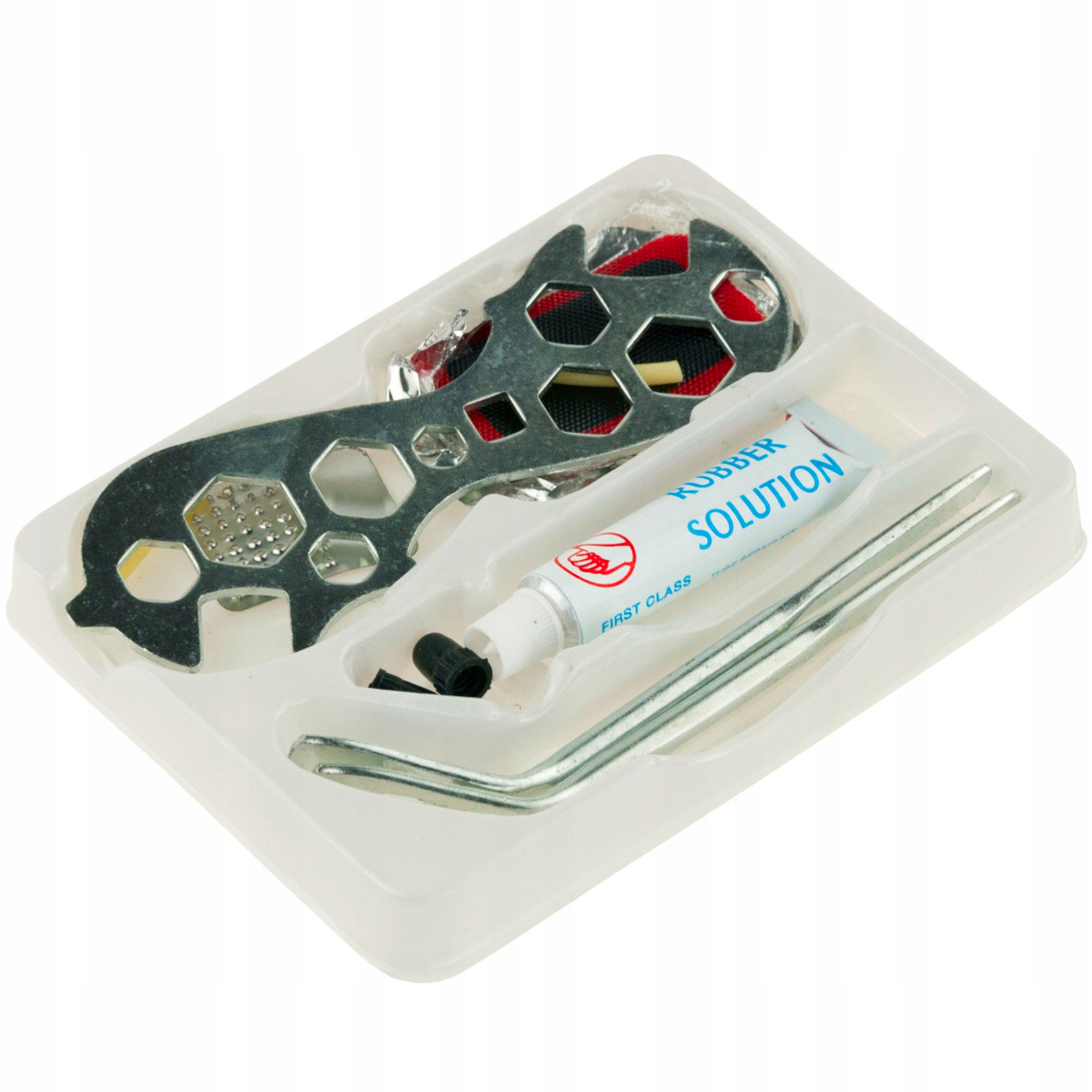 BICYCLE TUBE REPAIR KIT FOR BIKES KEY PATCHES REUSABLE GLUE Packaging status original