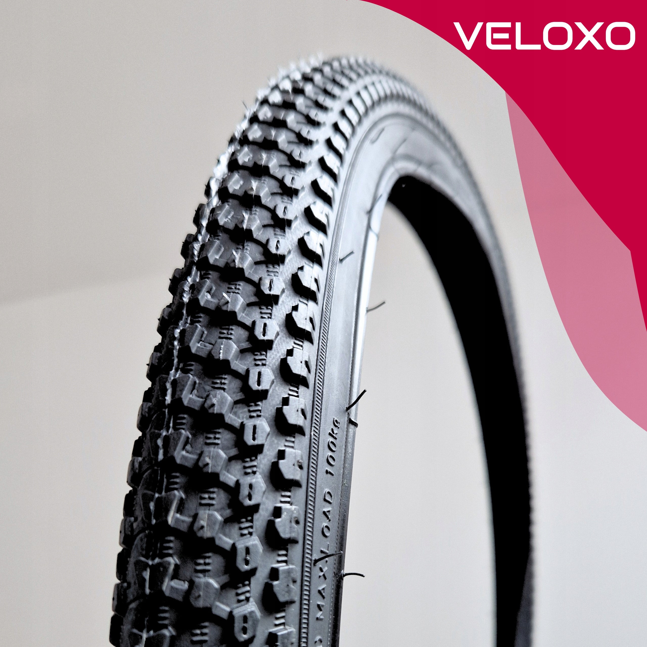BICYCLE TYRE FOR MTB MOUNTAIN BIKE VELOXO DIRTRIDER 27,5X2,125 BLACK 27,5 Model DirtRider opona do roweru wytrzymała MTB czarna