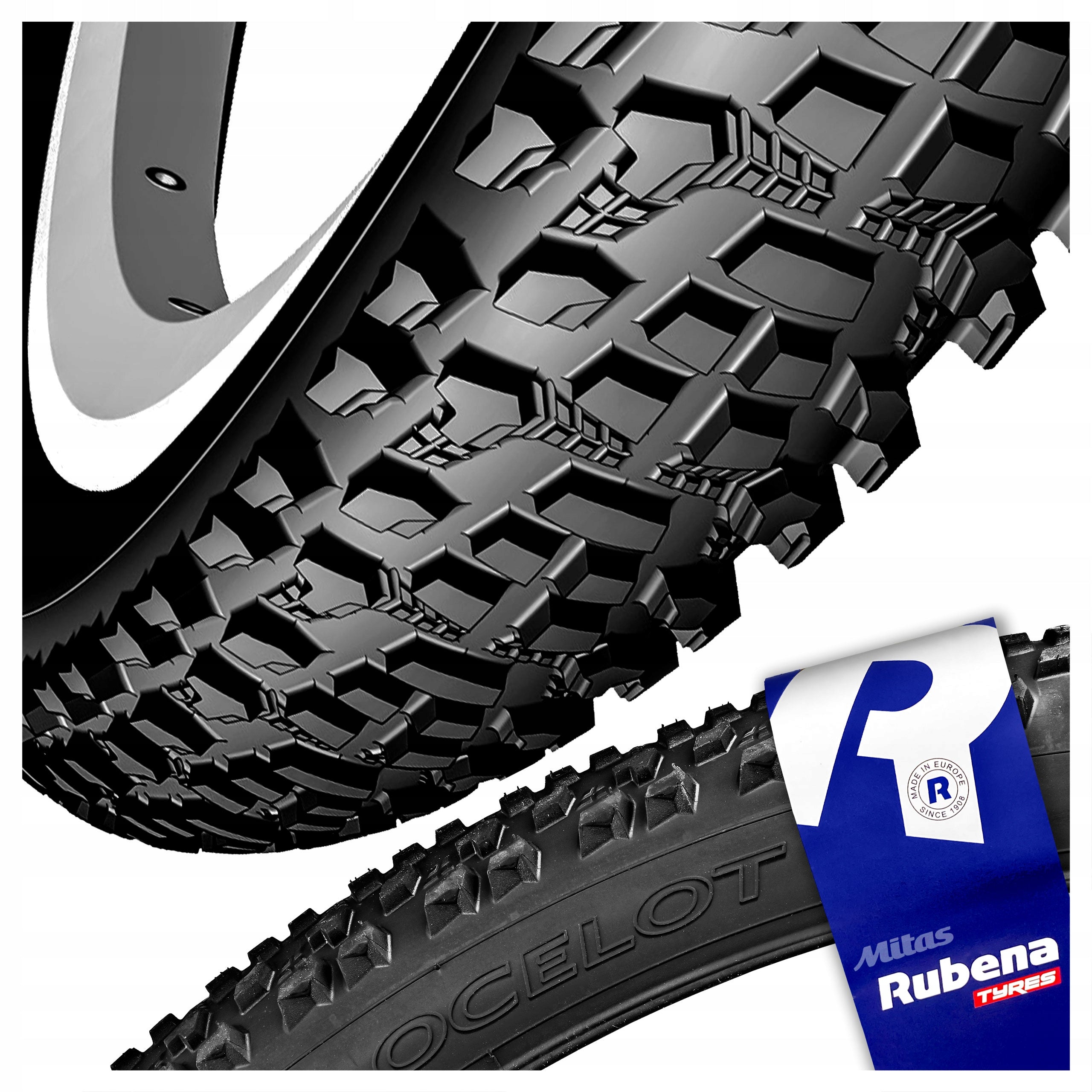 BICYCLE TYRE RUBENA MITAS OCELOT 26x2,10 / 54-559